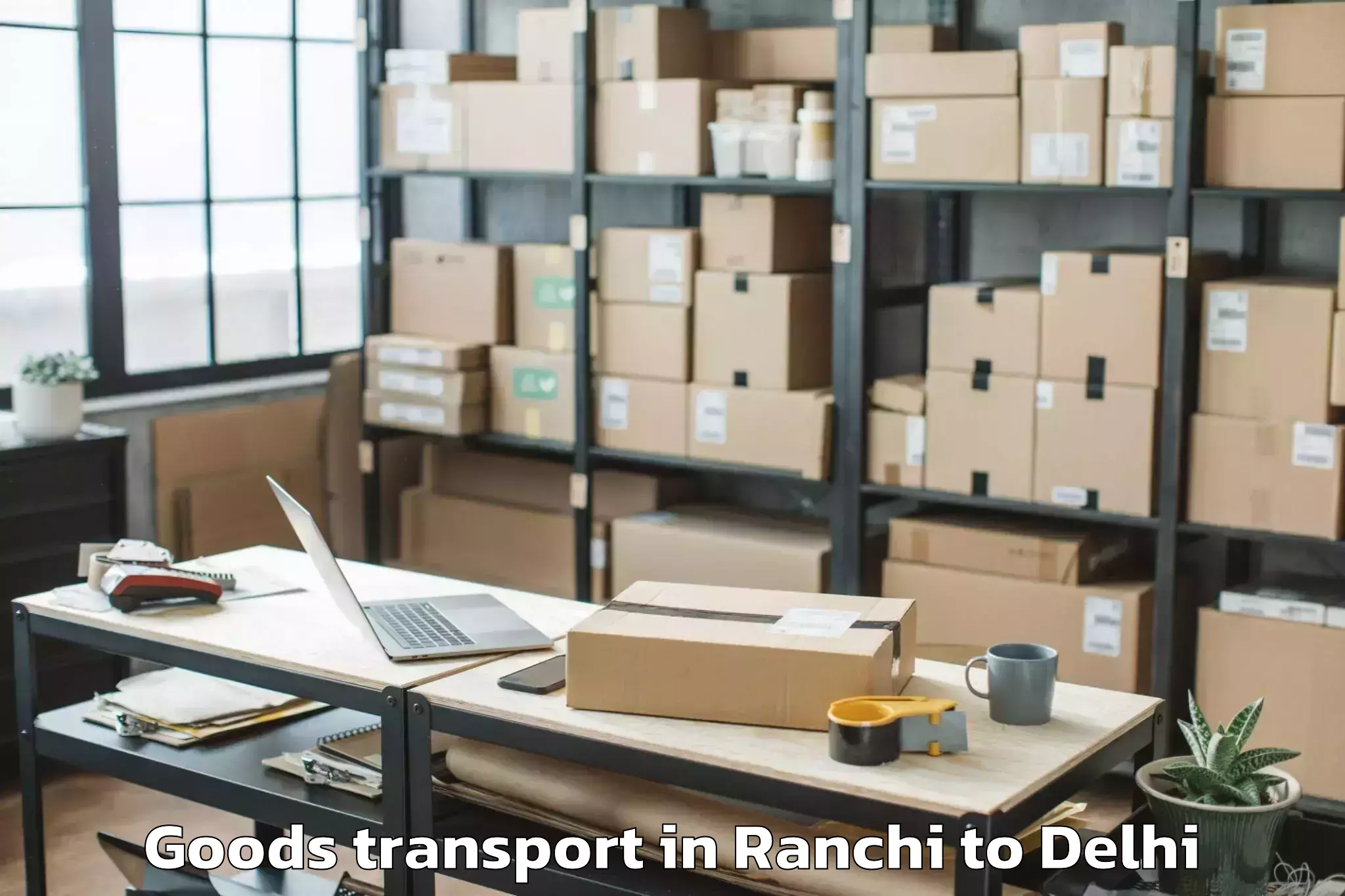 Get Ranchi to Jhilmil Goods Transport